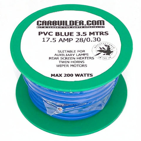 17 Amp Single 3.5 Metre Blue Reel - Car Builder Solutions