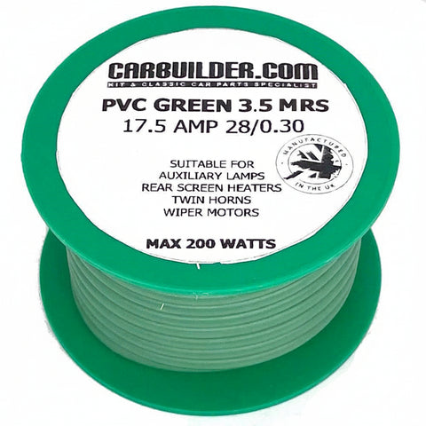 17 Amp Single 3.5 Metre Green Reel - Car Builder Solutions