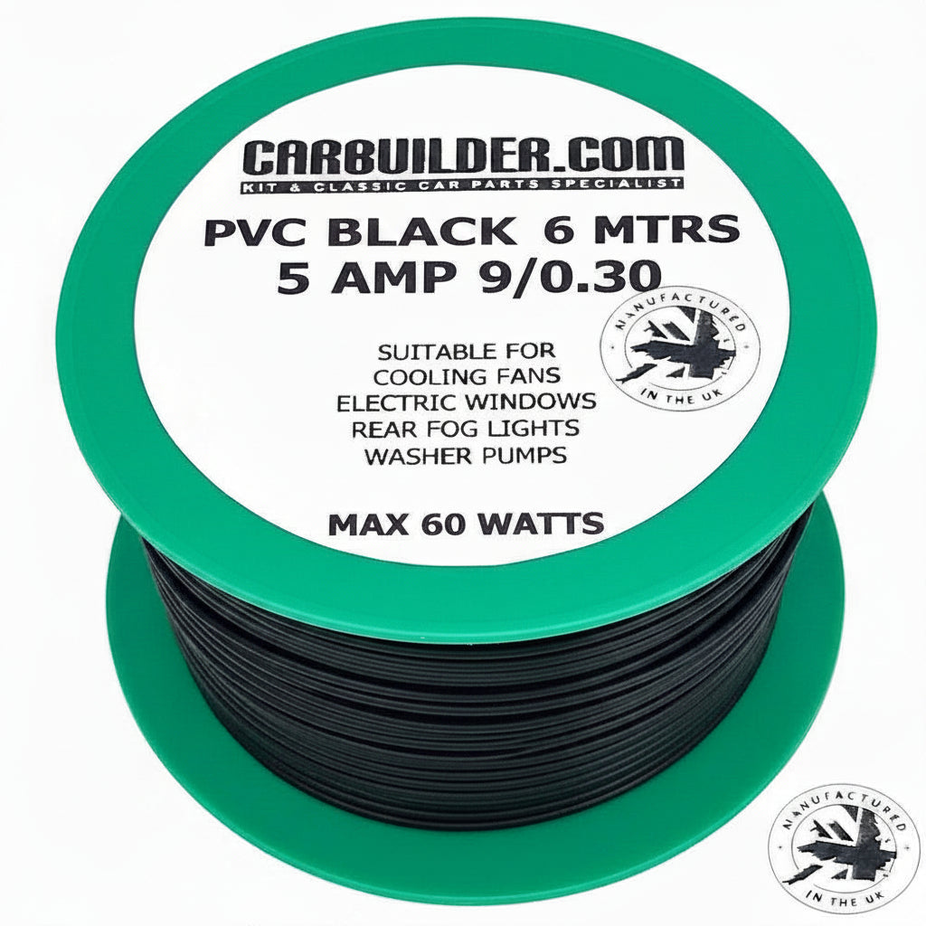 5 Amp Single 6 Metre Black - Car Builder Solutions