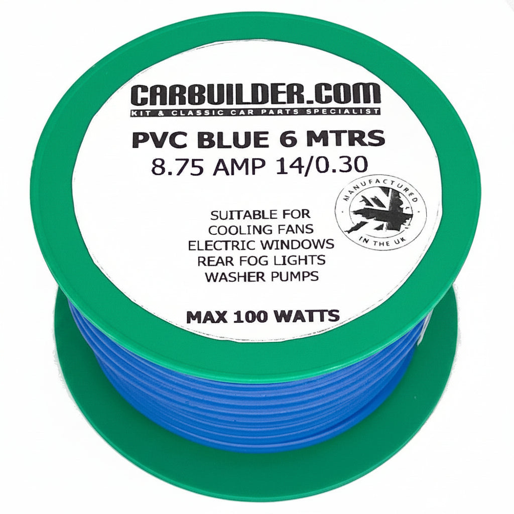 8 Amp Single Blue 6 Metre Blue - Car Builder Solutions
