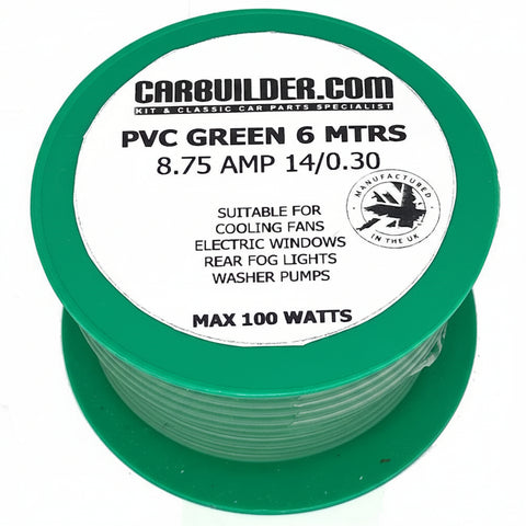 8 Amp Single 6 Metre Green - Car Builder Solutions