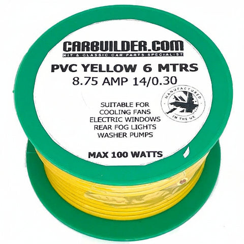 8 Amp Single 6 Metre Yellow - Car Builder Solutions