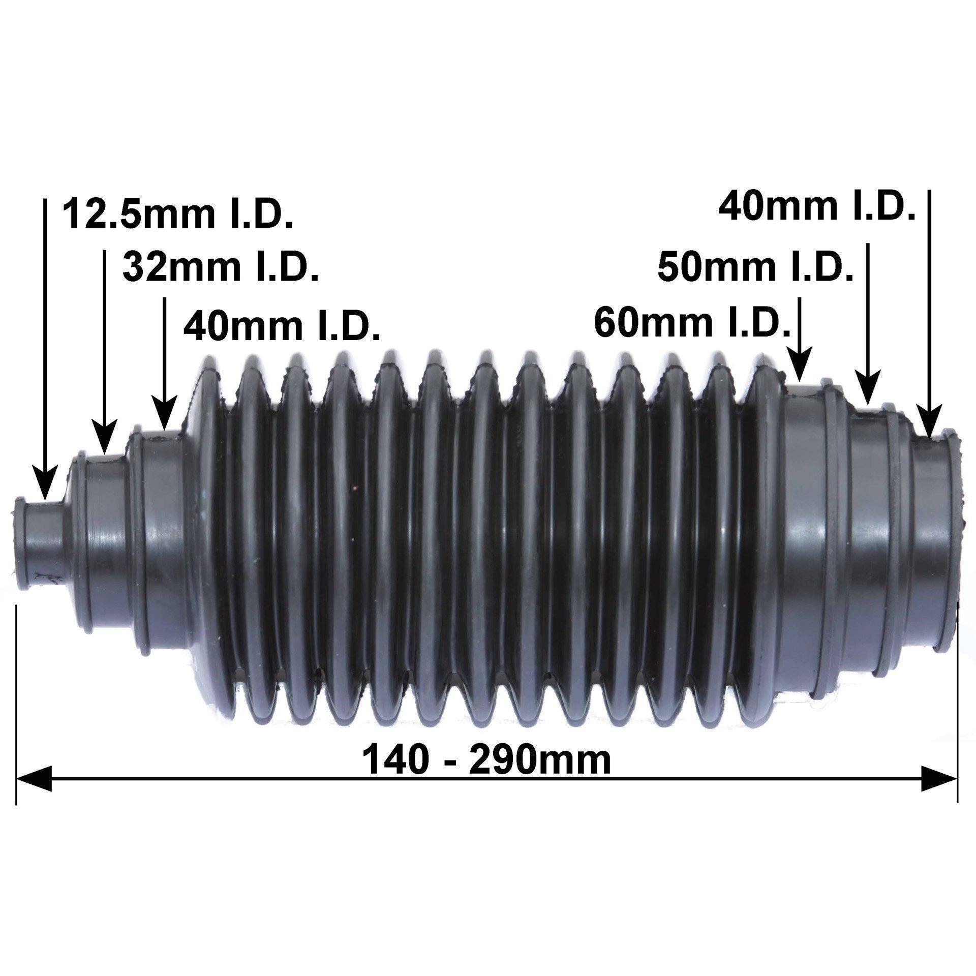 Universal Stearing Rack Universal Steering Rack Gaiter | Black | Cut to Size | SGAT – Car ...
