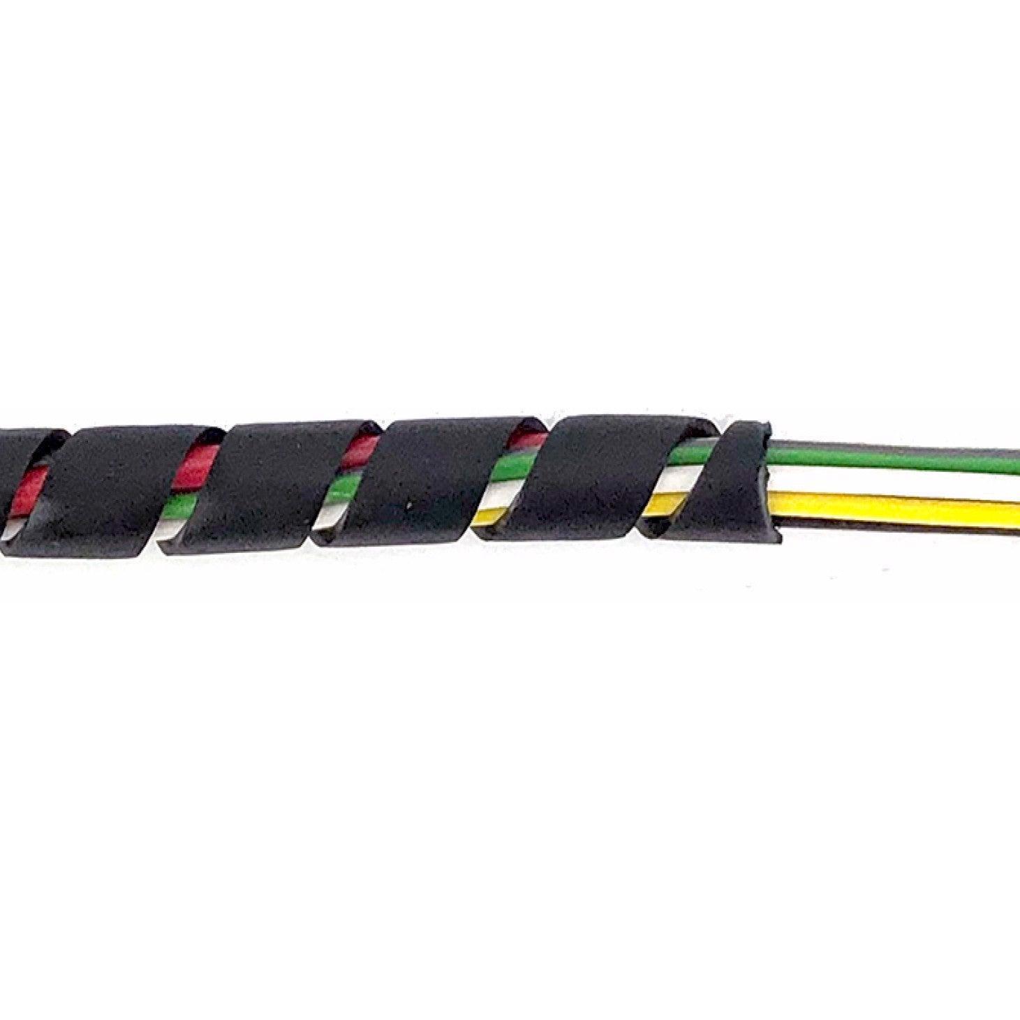 Black Spirap Cable Binding Medium For 5-20mm Per Metre - Car Builder Solutions