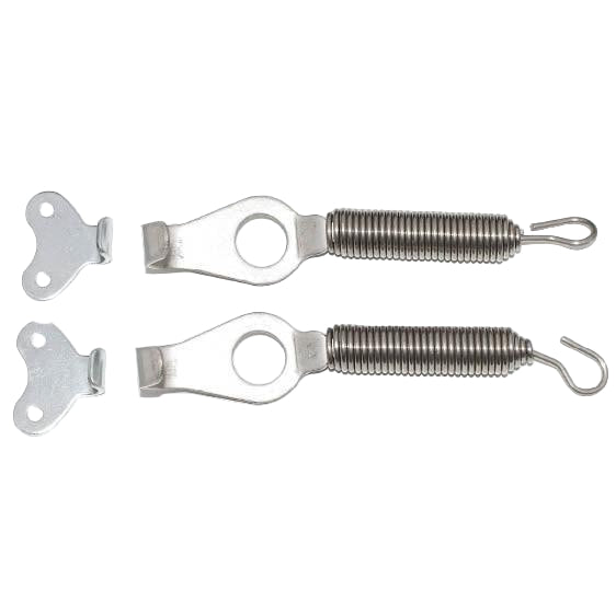 Stainless Steel Spring Bonnet Hook Kit 128mm Pair – Car Builder Solutions