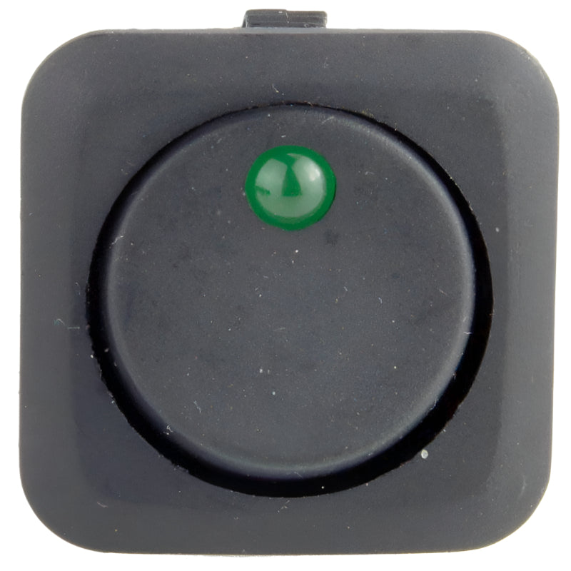 Square Rocker Switch Illuminated Green - Car Builder Solutions