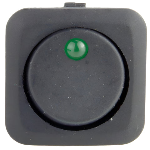 Square Rocker Switch Illuminated Green - Car Builder Solutions
