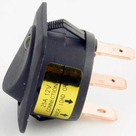 Square Rocker Switch Illuminated Red - Car Builder Solutions