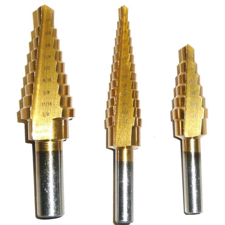 Cutter Step Down Stepped Hole Cutter Set (3/16