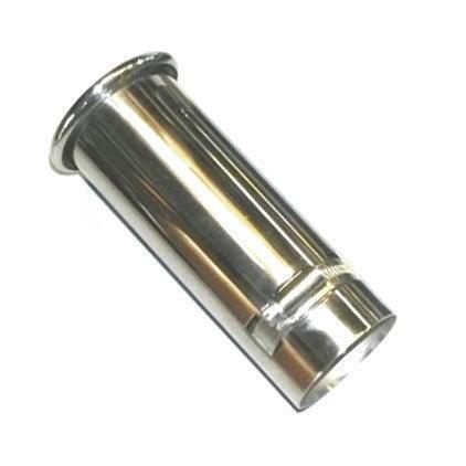 Polished Stainless outwardly Rolled Beaded Tailpipe 46mm - Car Builder Solutions