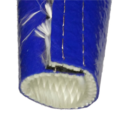 38mm ID Blue Temprotect Sleeving with hook and loop fasteners Per Metre - Car Builder Solutions