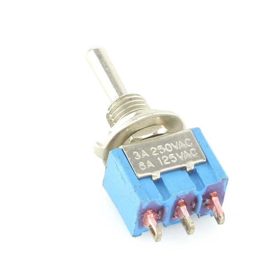 Miniature Chrome Toggle On-Off-On - Car Builder Solutions