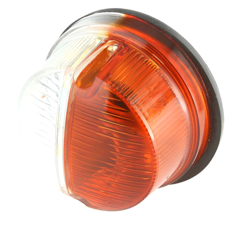 Twin Lamps Amber/Clear 80mm Pair - Car Builder Solutions