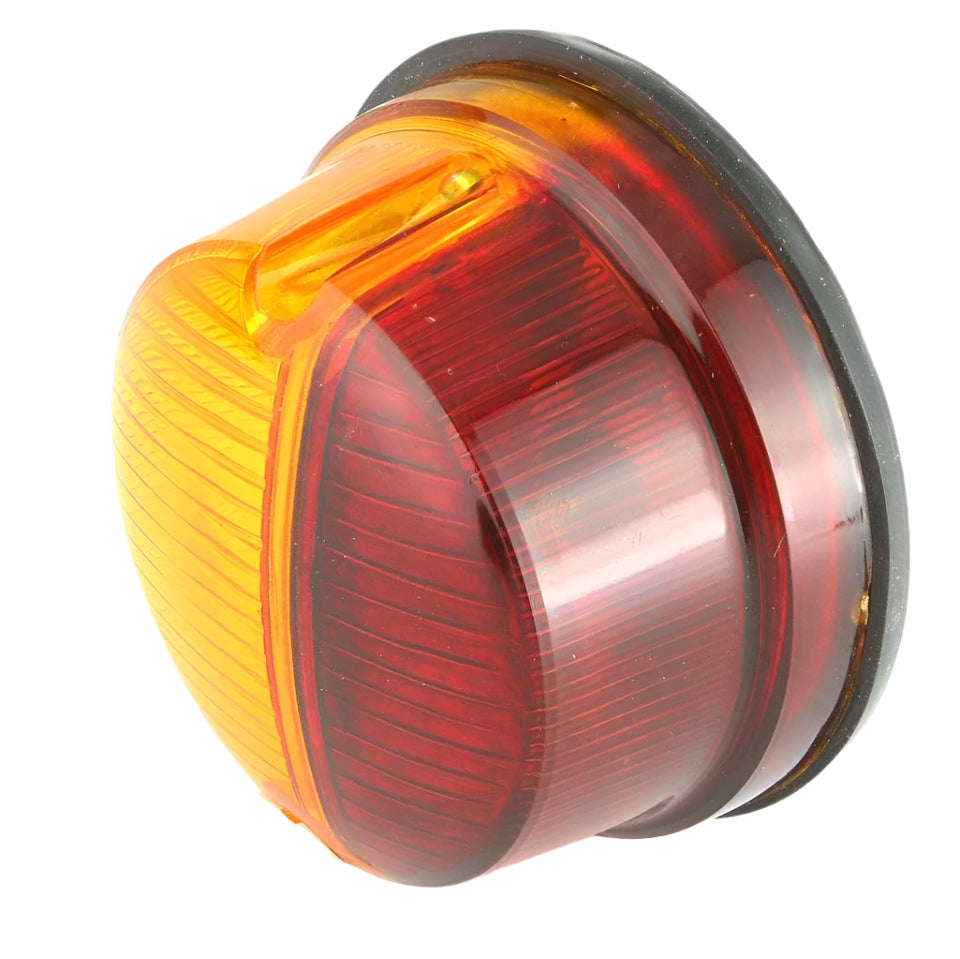 Twin Lamps (Tail/Indicator) Amber/Red 80mm Pair - Car Builder Solutions