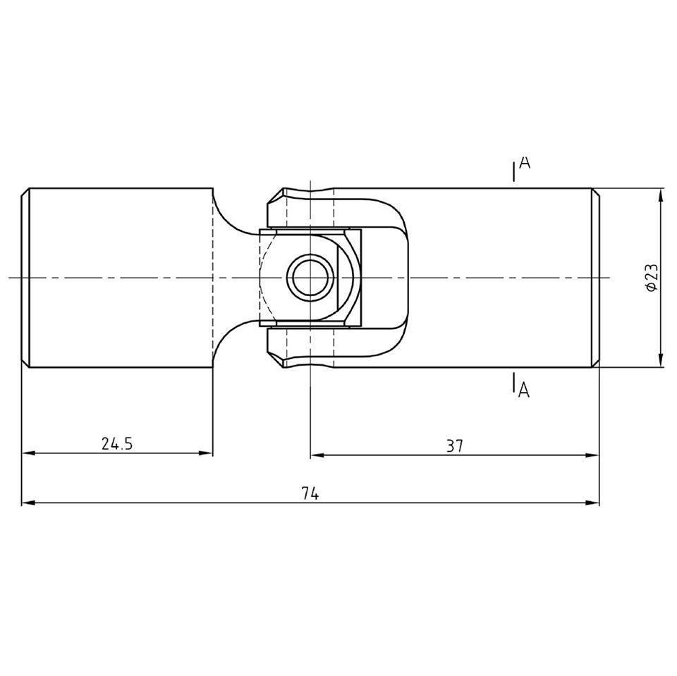 Budget Gear Linkage Universal Joint 75mm - Car Builder Solutions