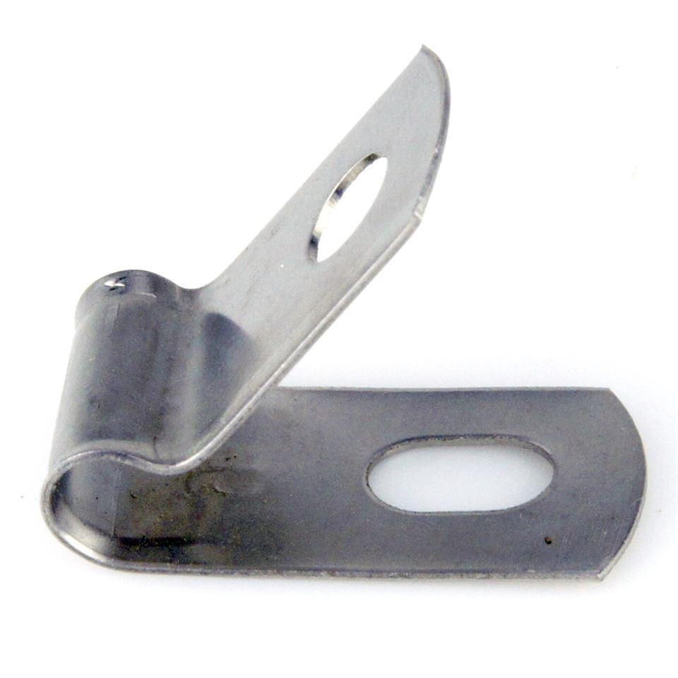 Vintage Style Unlined Wide Stainless Steel P-Clips 5mm Pack of 5 - Car Builder Solutions