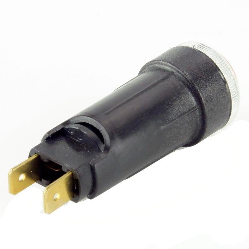 21mm Diameter Warning Light Red Aluminium Bezel - Car Builder Solutions