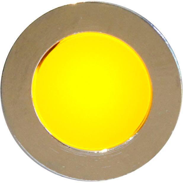 LED Chrome Bezel Warning Light AMBER - Car Builder Solutions