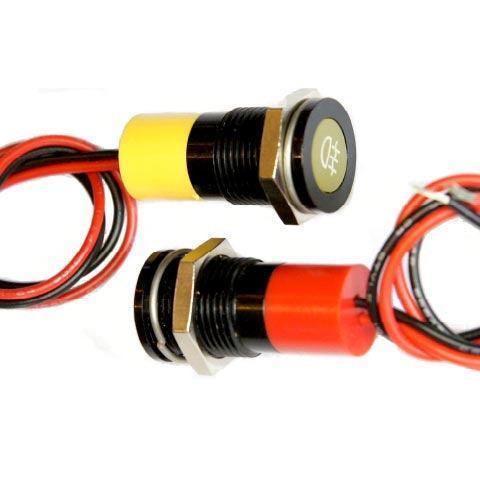 LED Black Bezel Warning Light Double Indicator - Car Builder Solutions