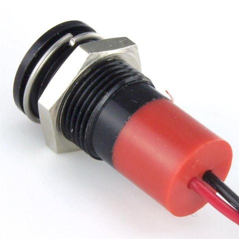LED Black Bezel Warning Light RED - Car Builder Solutions