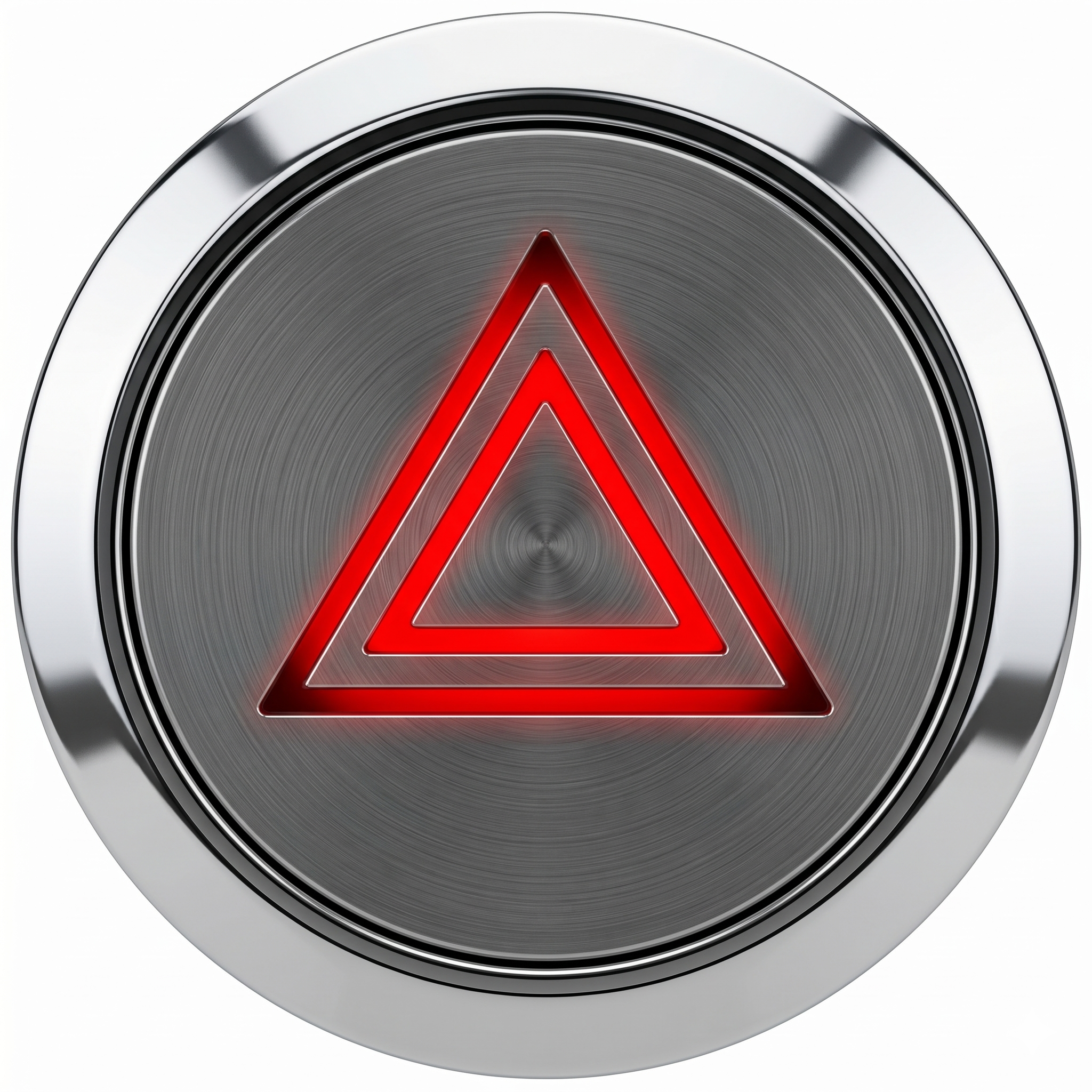Flush Bezel Chrome LED Warning Light Hazard - Car Builder Solutions