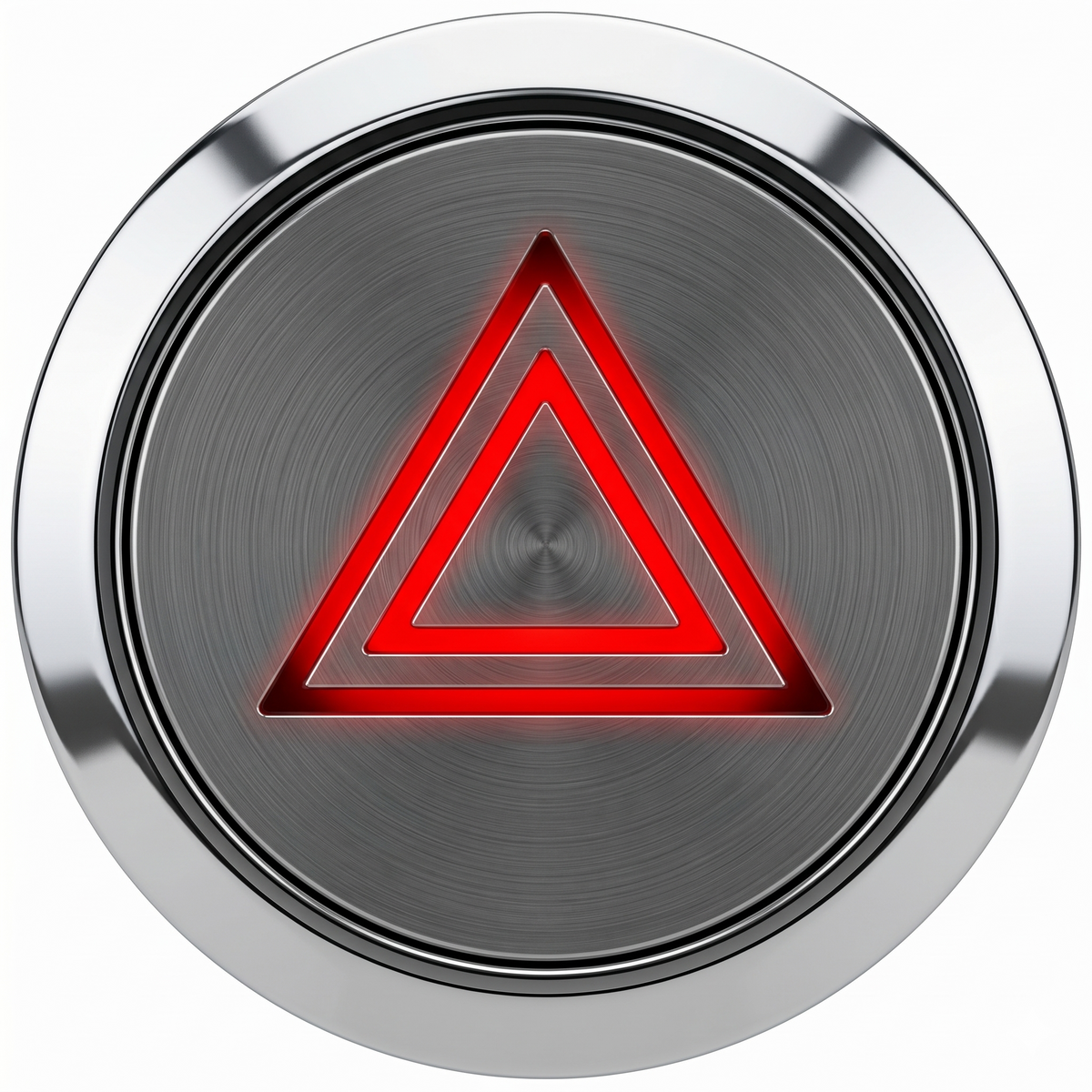 Flush Bezel Chrome LED Warning Light Hazard - Car Builder Solutions