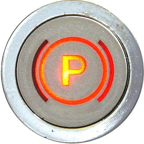 Flush Bezel Chrome LED Warning Light Handbrake - Car Builder Solutions