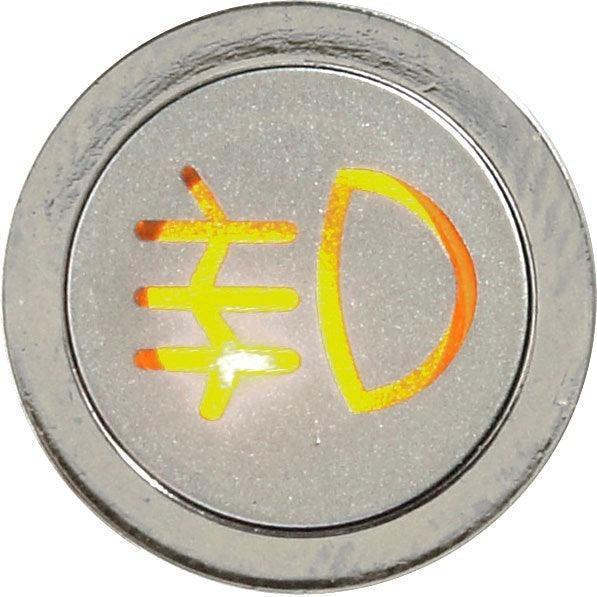 Flush Bezel Chrome LED Warning Rear Fog - Car Builder Solutions