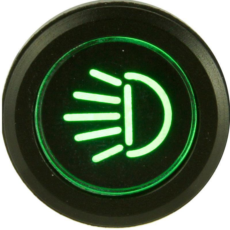 Black Billet Aluminium Headlights Warning Light - Car Builder Solutions