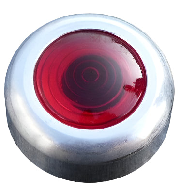 Red Warning Light Large Aluminium Bezel - Car Builder Solutions