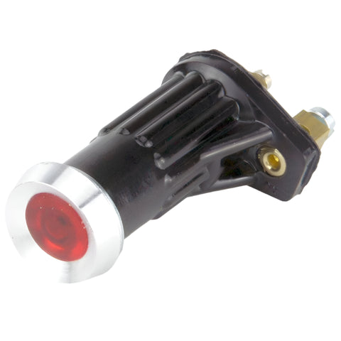 Red Aluminium Bezel Small Warning Light - Car Builder Solutions