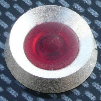 Red Aluminium Bezel Small Warning Light - Car Builder Solutions
