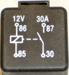 Picture of Black Standard Relay 40 Amp 4 Pin