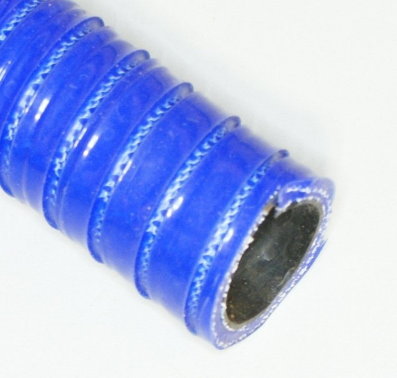 Gewundener Silikon-Schlauch 25mm ID Blau