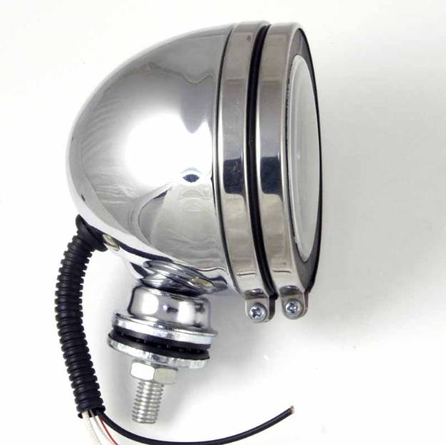 Picture of 100mm Chrome Spot Lamp With  LED Ring  each