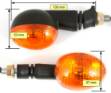 Picture of Oval Amber Stalk Indicators 108mm