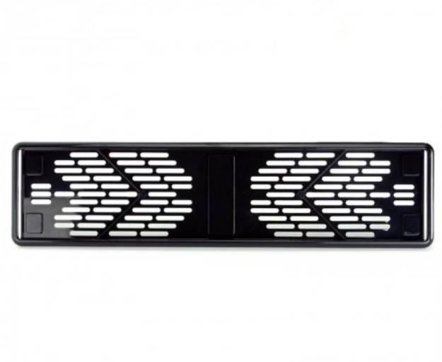 Picture of Number Plate Surround Black Plastic