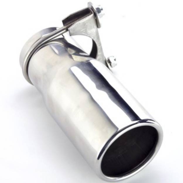 Picture of Polished Stainless Baffled IVA Tailpipe For 62mm