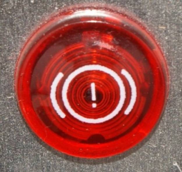 Picture of Plain Bezel Warning Light Brake Red