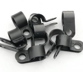 Picture of Black Nylon P-Clips 9mm Pack of 10