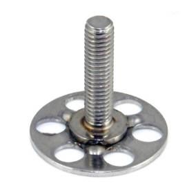 Pack 5 Composite Big Head M6 nut on 38 x 15 base plate 