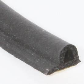 Picture of 9mm x 6mm Self Adhesive Neoprene Rubber 'P' Section Per Metre