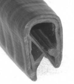 Picture of Embossed Black PVC Edge Trim 16mm x 10mm