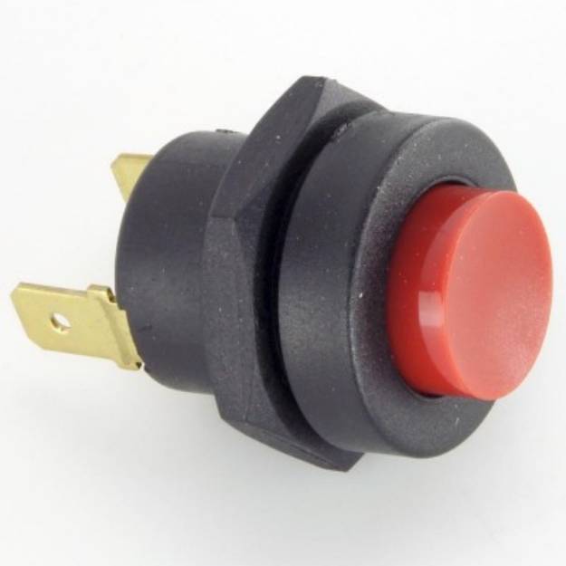 Picture of Push Button Red & Black