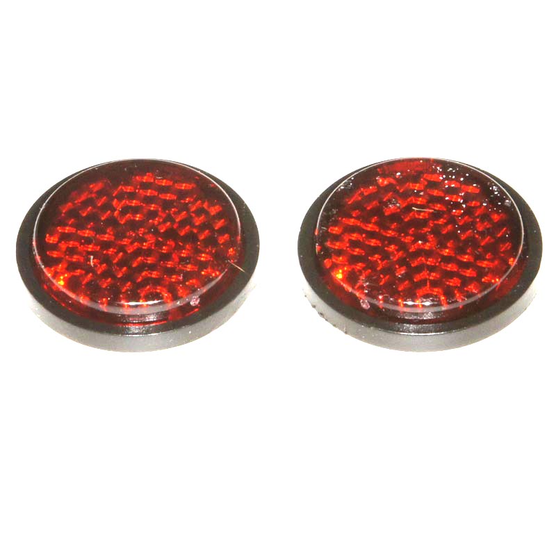 Red Rear Reflectors 29mm Round