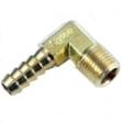 Picture of 90 Degree Brass 8mm Hosetail 1/4 NPT