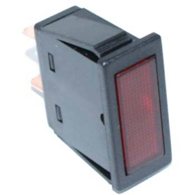 Picture of Rectangular Warning Light Red