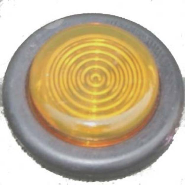 Picture of Small Black Bezel Warning Light Amber