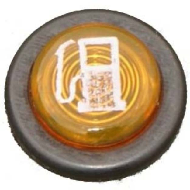 Picture of Small Black Bezel Warning Light Fuel Amber