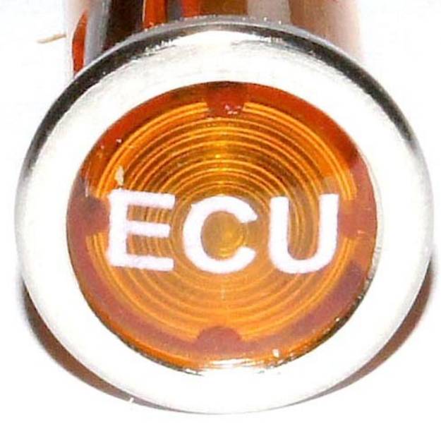 Picture of Small Chrome Bezel ECU Warning Light